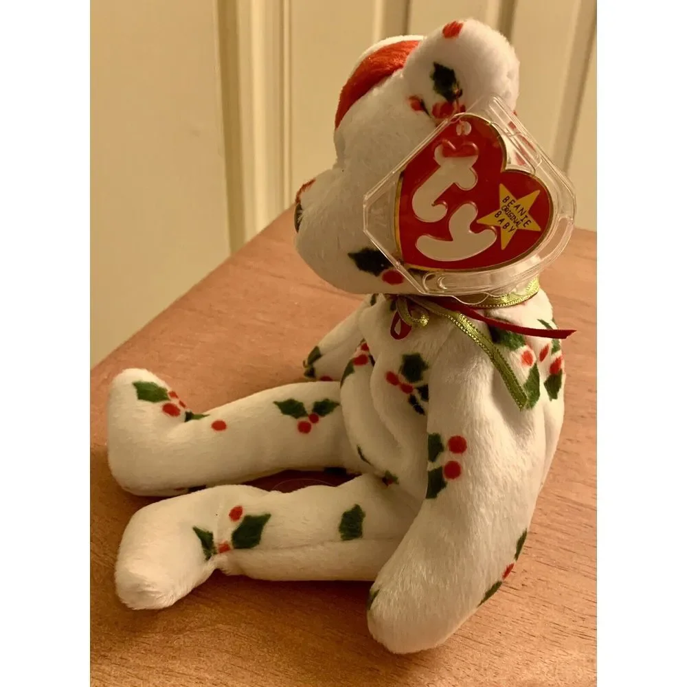 Vintage CHRISTMAS TY‎ BEANIE BABY 1998 Holiday Teddy